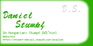 daniel stumpf business card